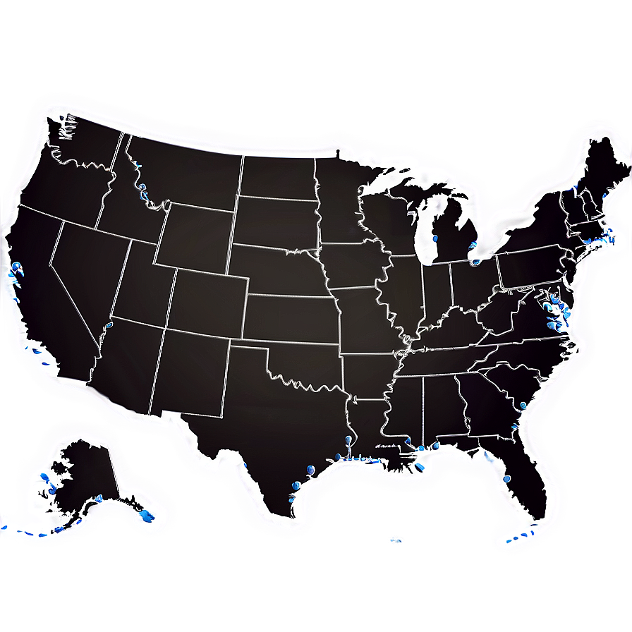 Us Map Outline A