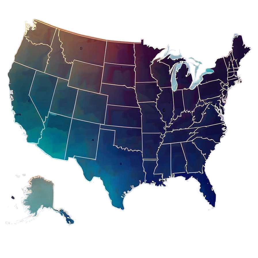 Us Map Outline For Creative Projects Png Bgm97