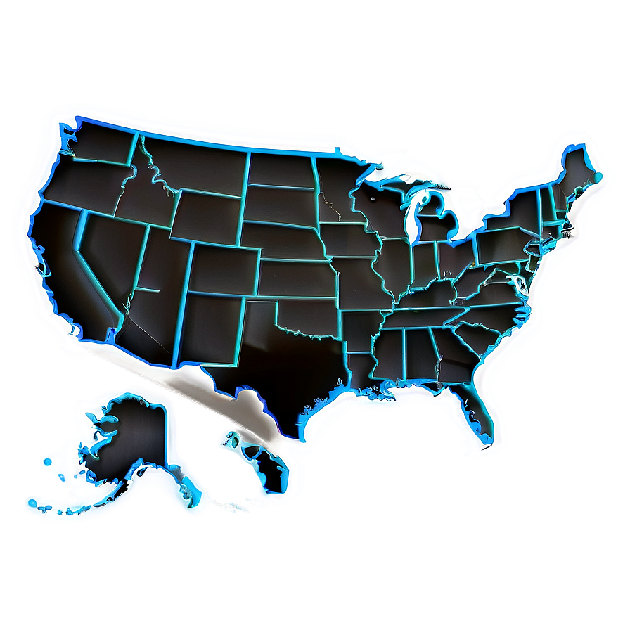 Us Map Outline Vector Png Byj