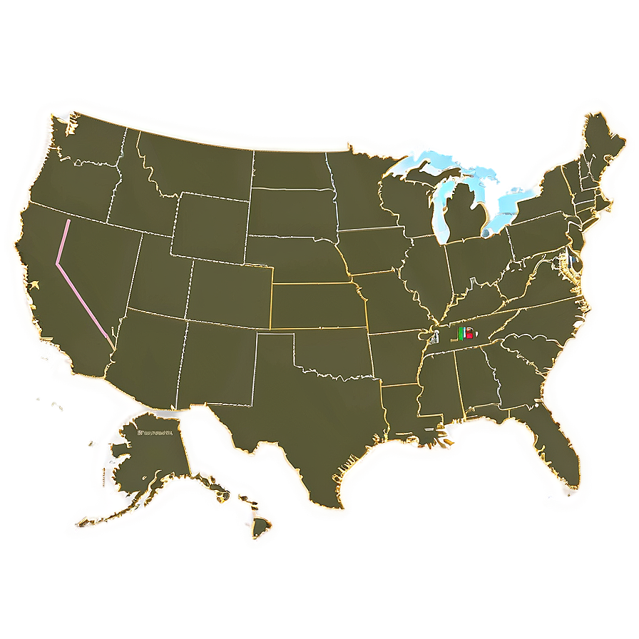 Us Map Outline With Capitals Png 06262024