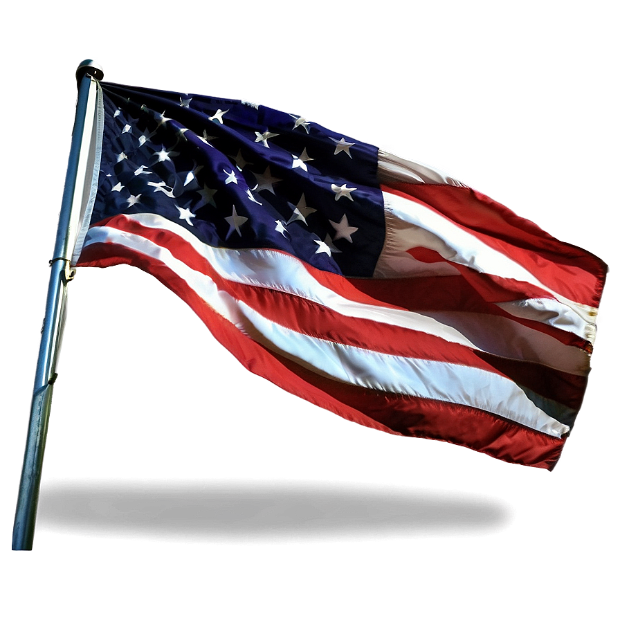 Usa Flag On Pole Png 19