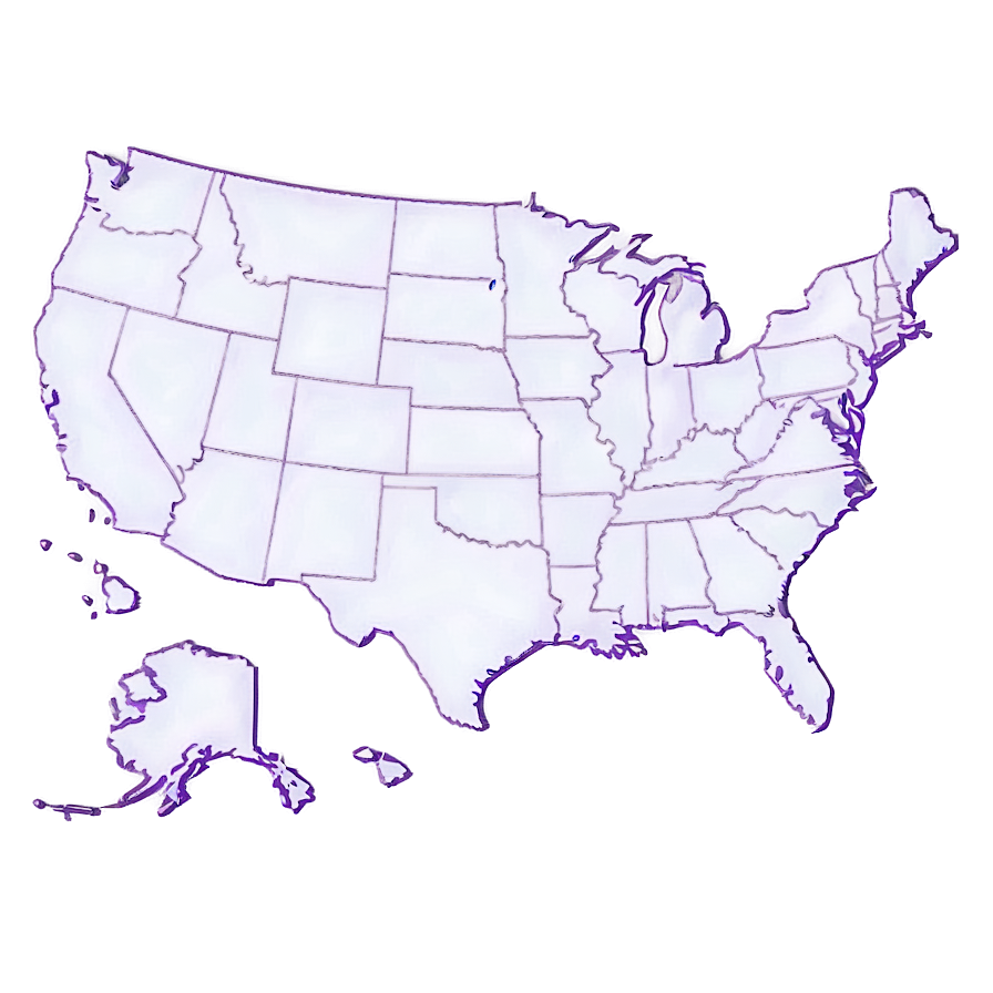 Usa Map Outline With Names Png Xvg