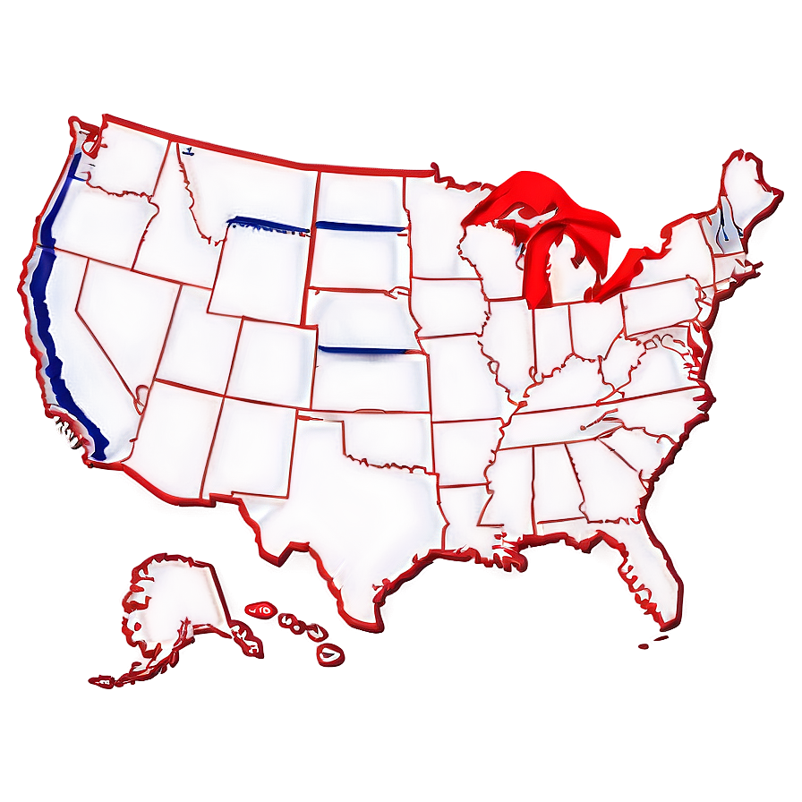 Usa Outline For Design Png Dpm