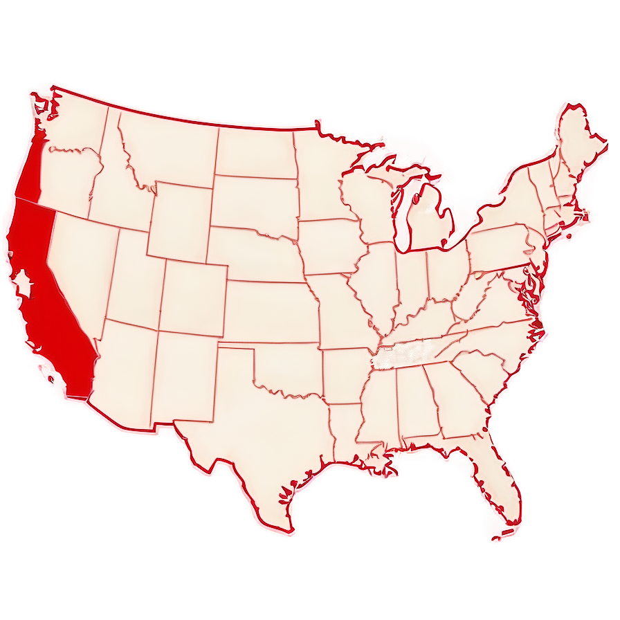 Usa Outline Map Png Dmy