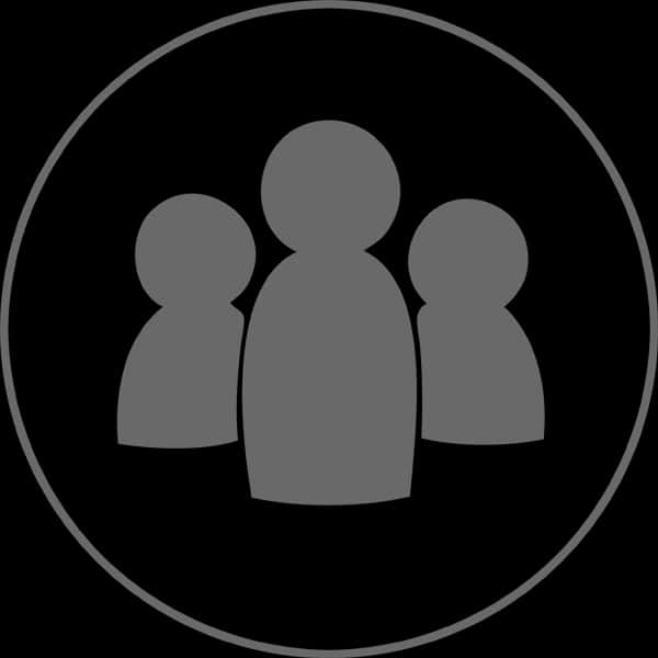 User Profile Icon Black Background