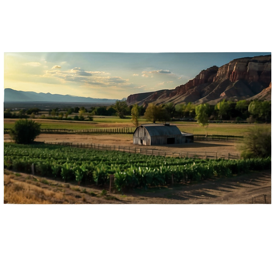 Utah Farm Landscape Png Hbl75