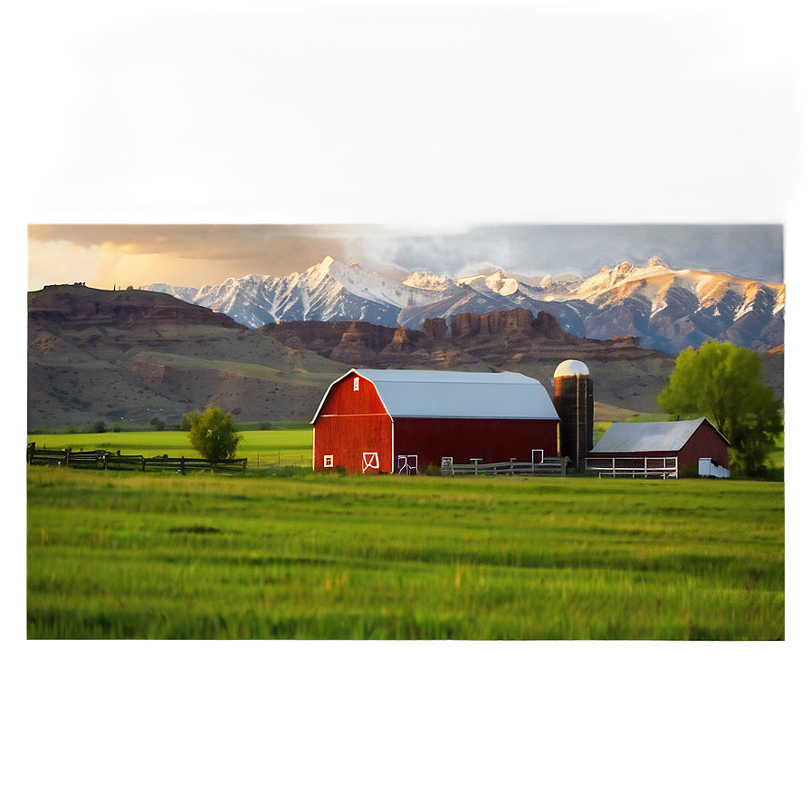 Utah Farm Landscape Png Ohd32