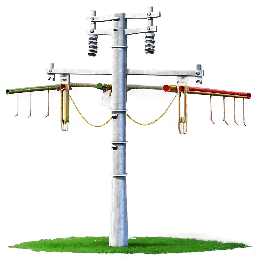 Utility Pole With Transformers Png Cuh88