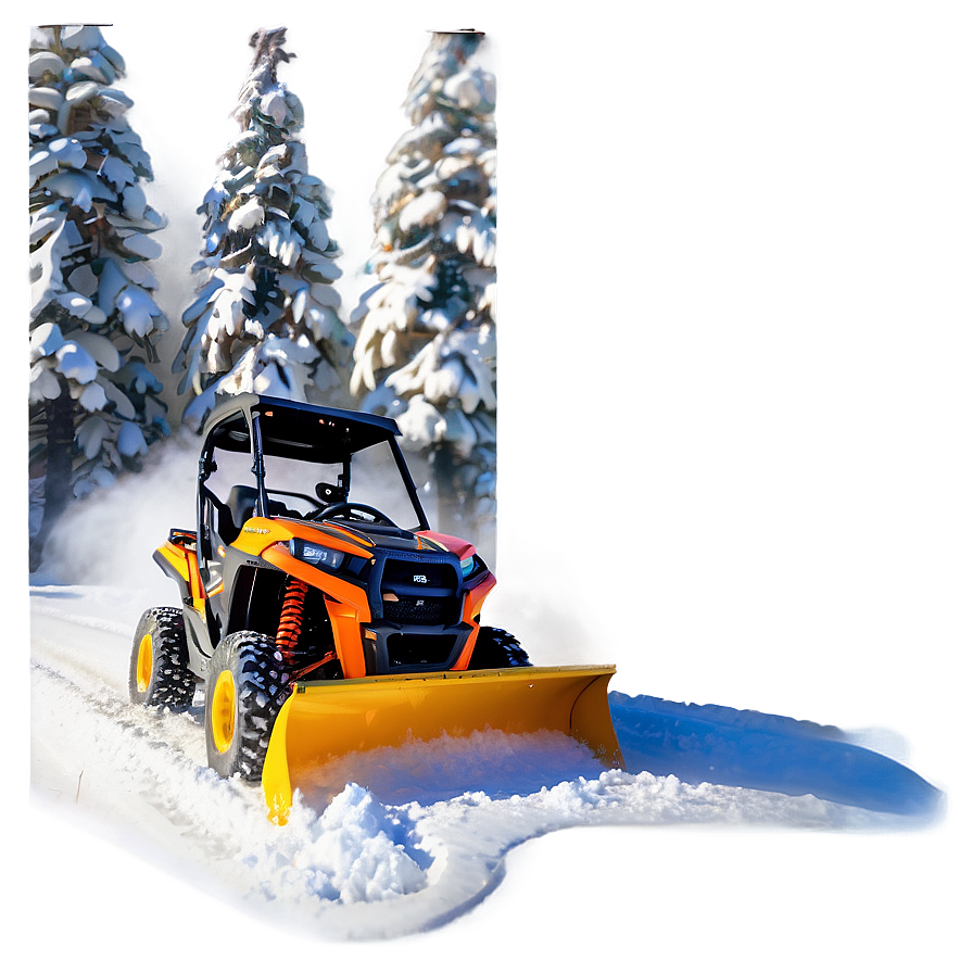 Utv Snow Plowing Png Nvu32