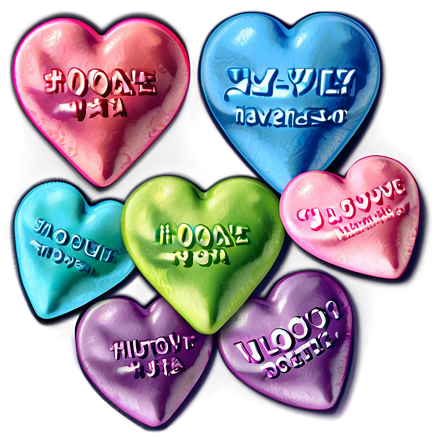 Valentine Conversation Hearts Png 43