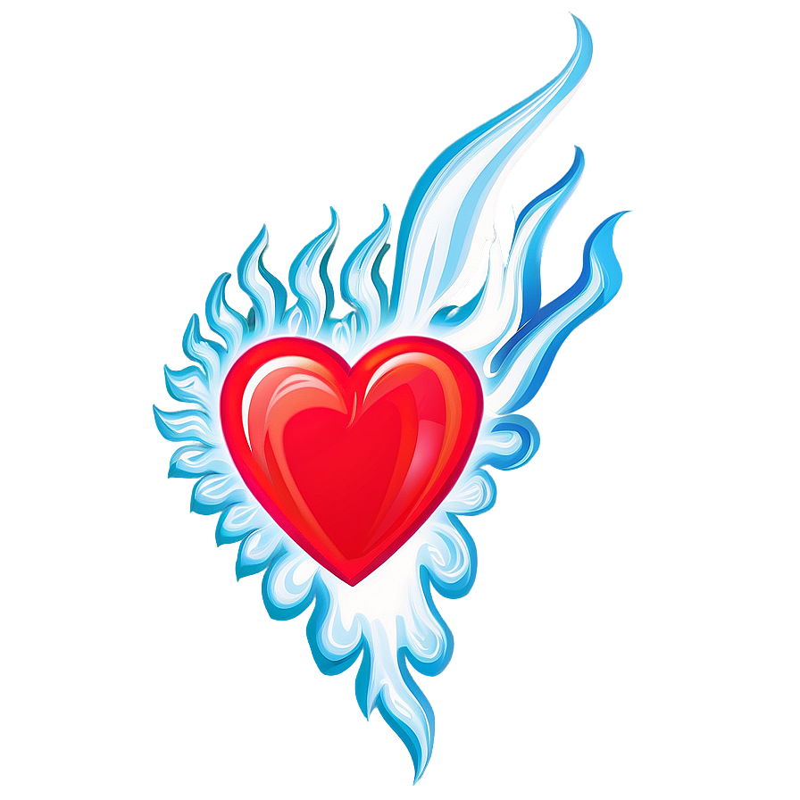 Valentine Heart Fire Png 21