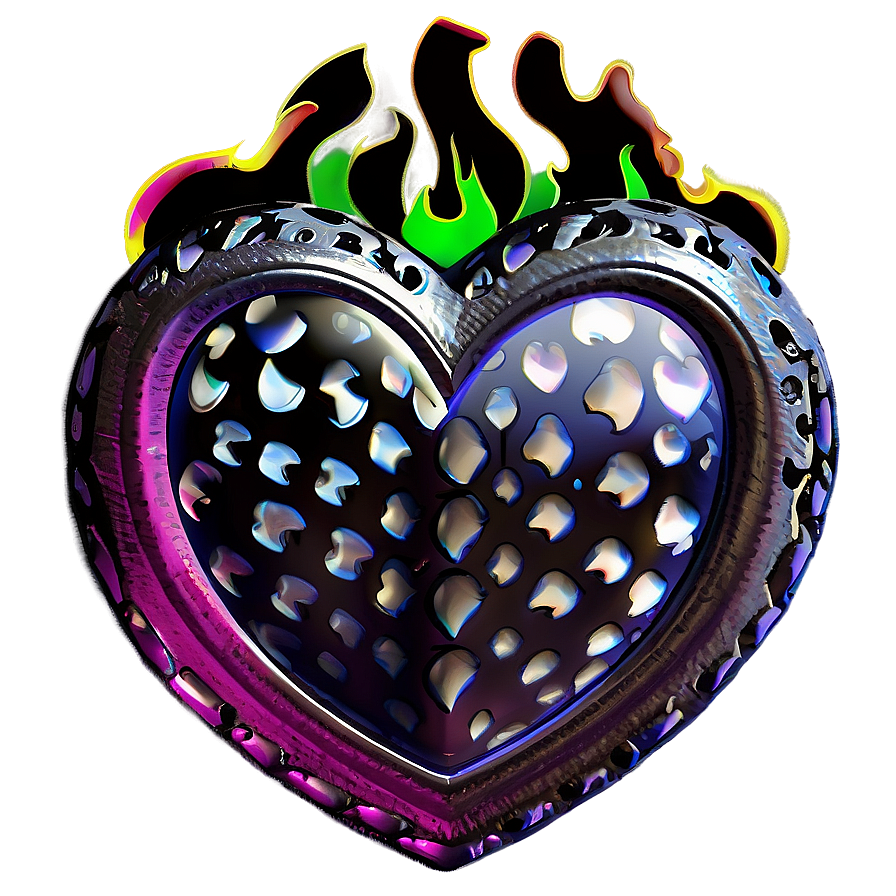 Valentine Heart Fire Png Juw