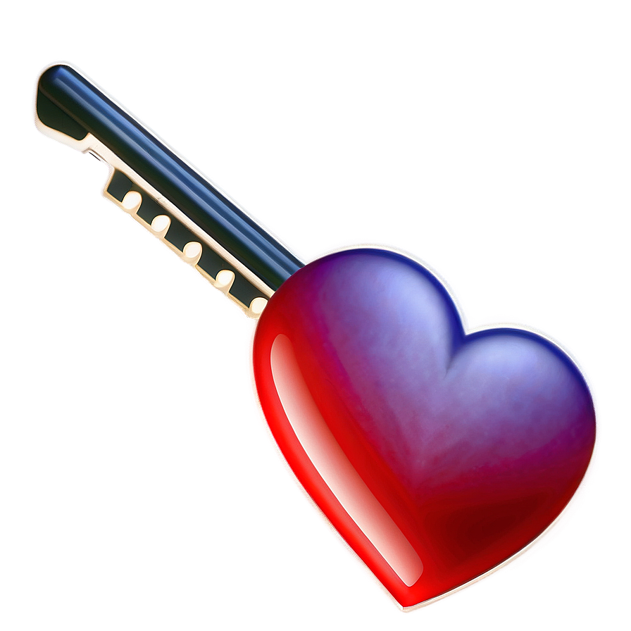 Valentine Heart Key Png 06262024