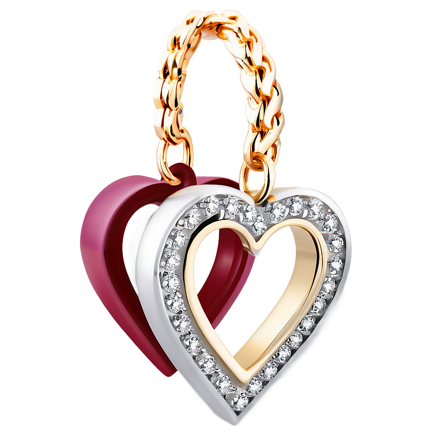 Valentine Heart Necklace Png 06262024