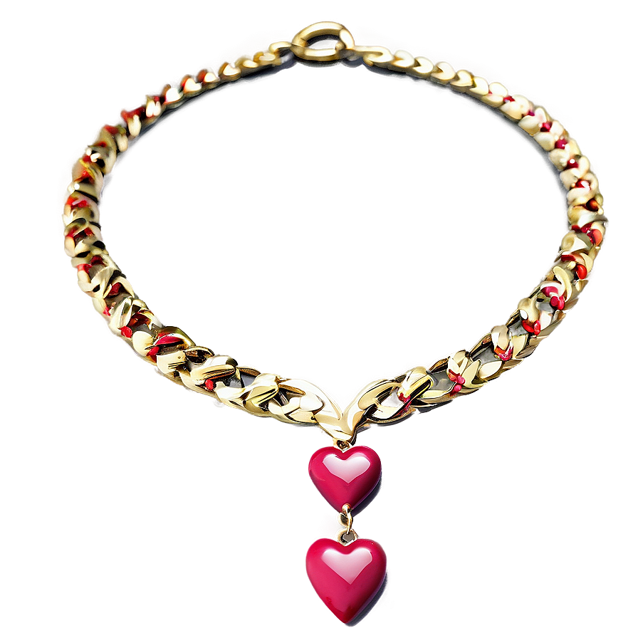 Valentine Heart Necklace Png 06262024