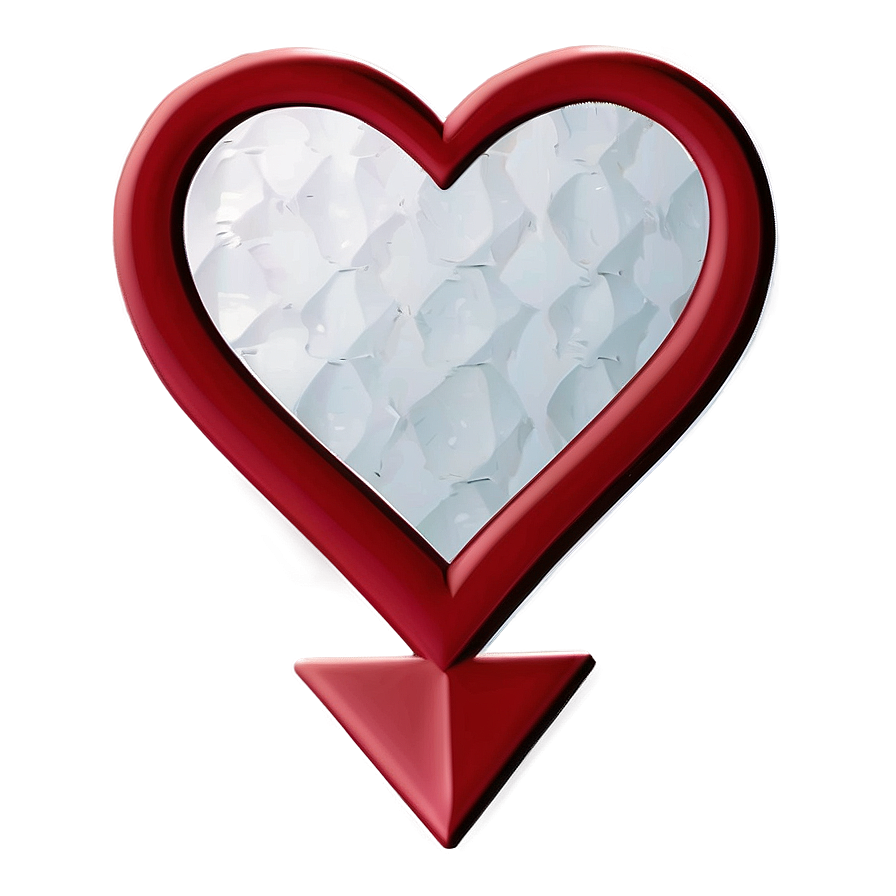 Valentine Heart With Arrow Png 06262024