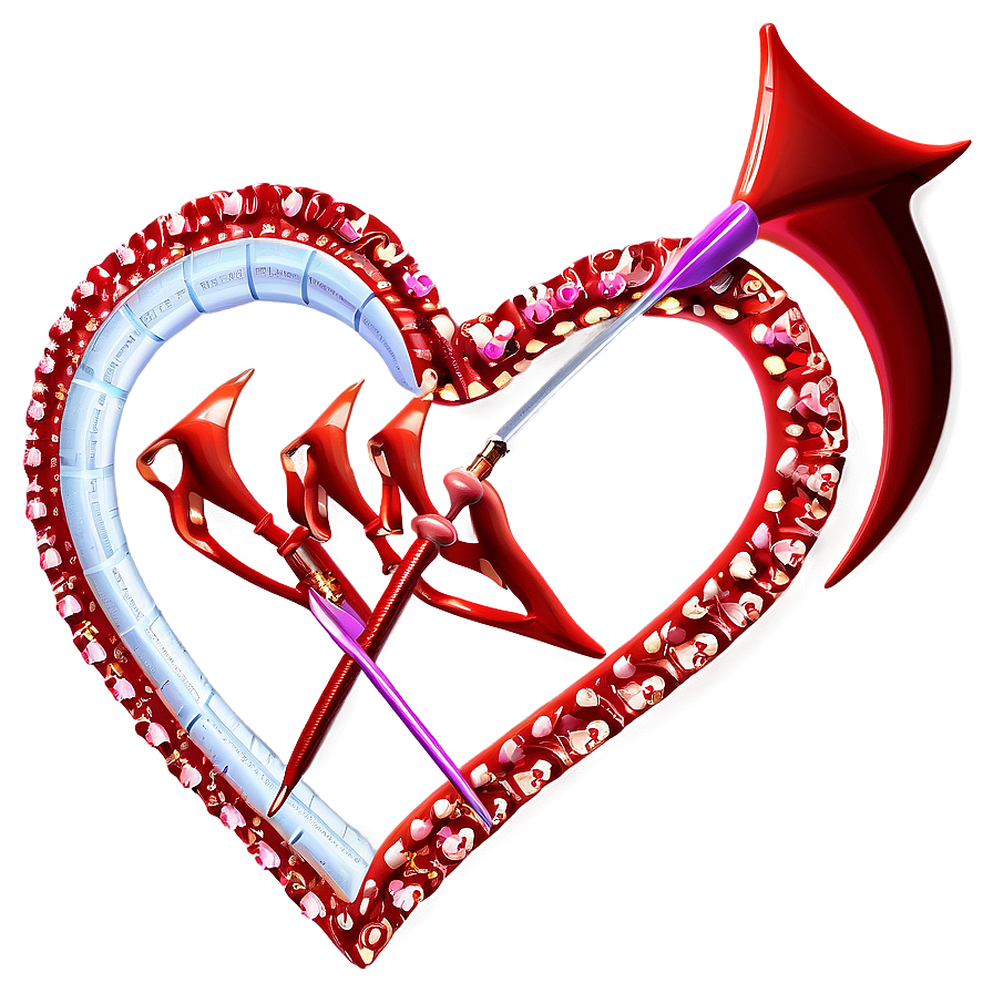 Valentine Heart With Arrow Png Sxg10