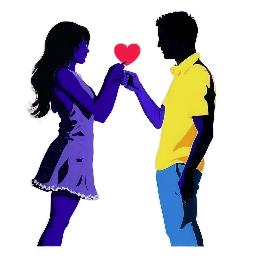 Valentine's Day Couple Silhouette Png Ufe