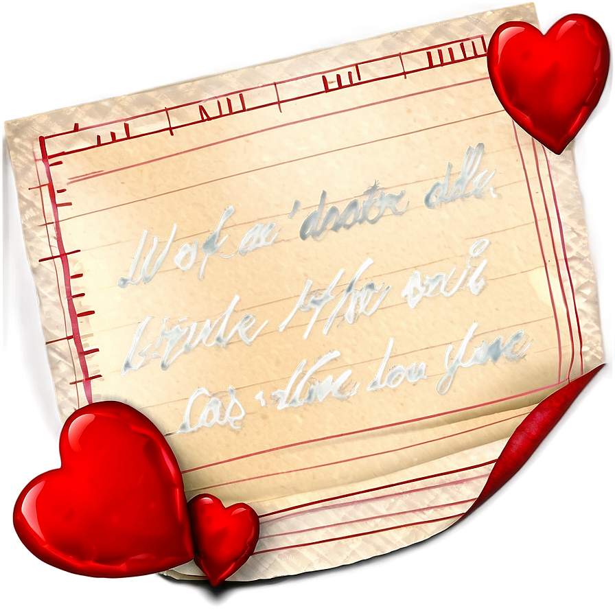 Valentine's Day Love Note Png Syi16