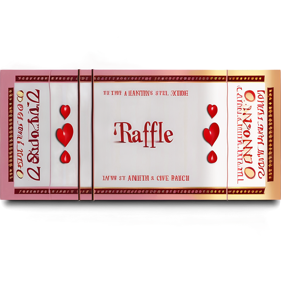 Valentine's Raffle Ticket Png Wye