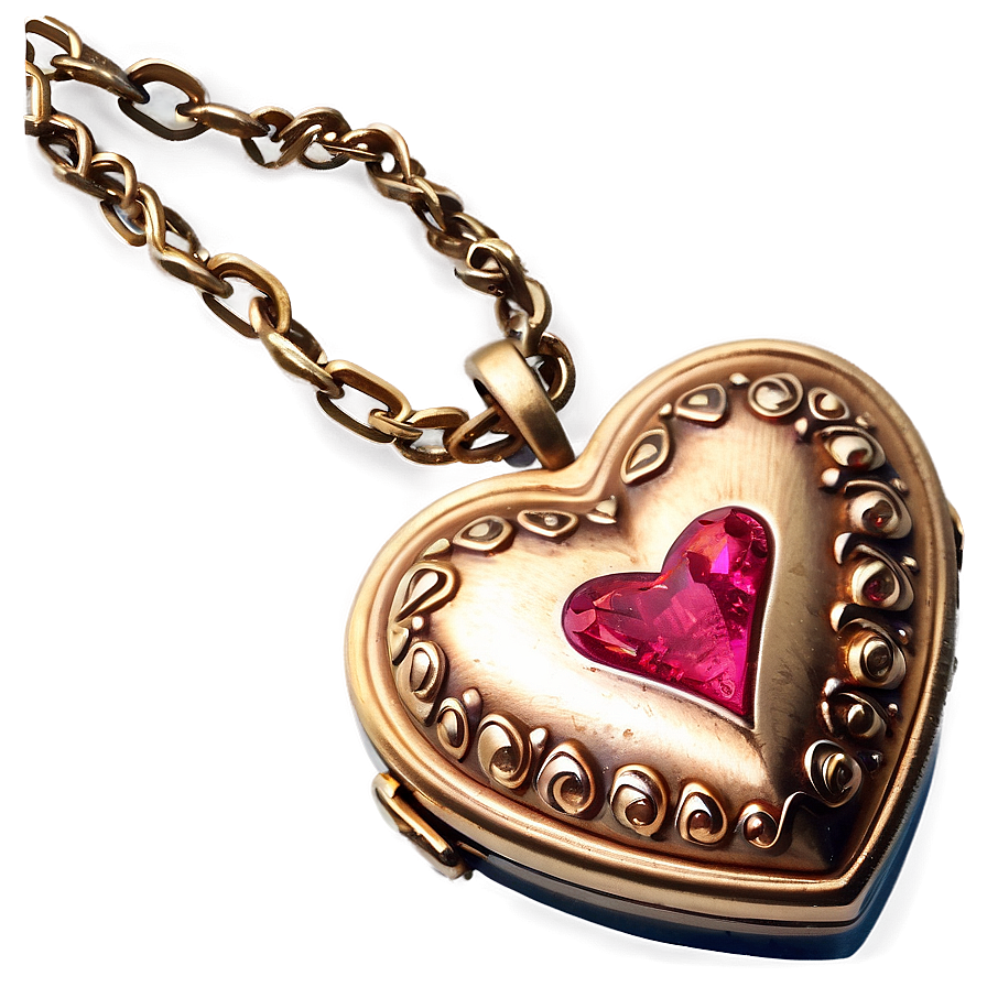 Valentines Day Heart Locket Png 05232024