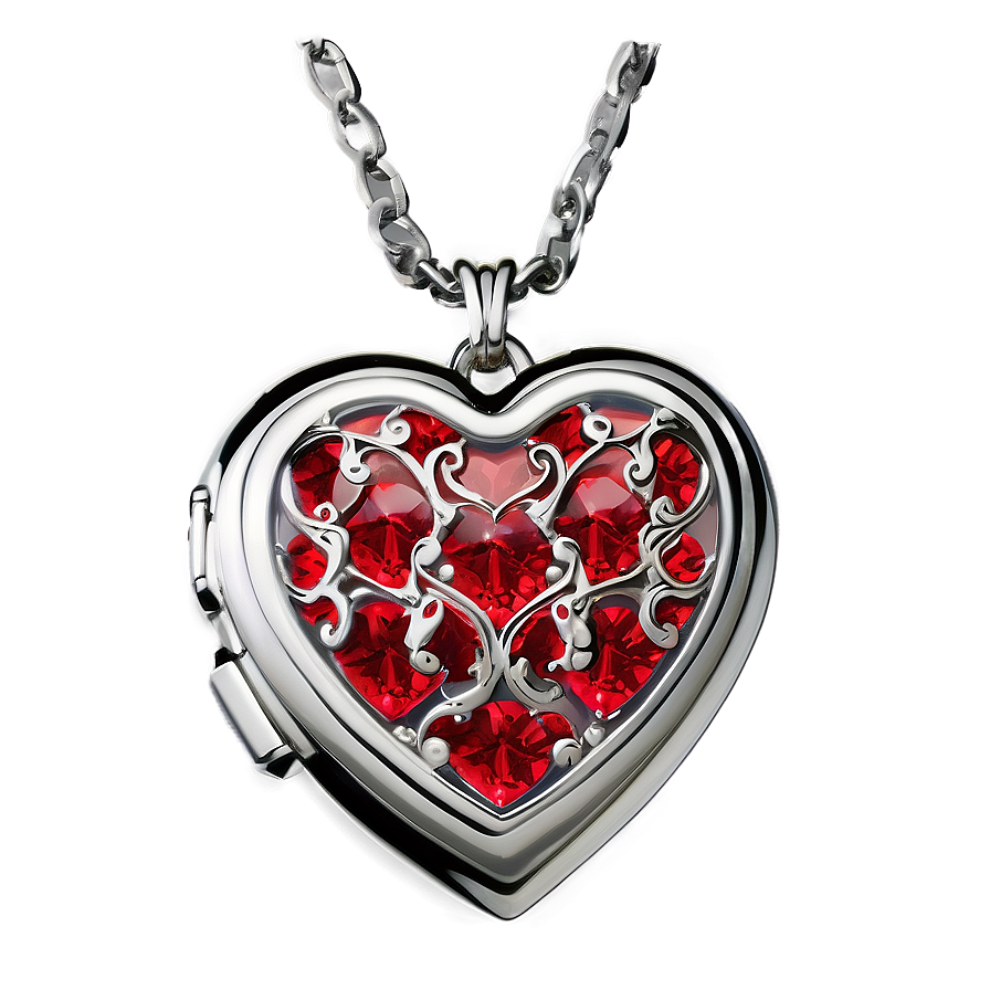 Valentines Day Heart Locket Png Mij