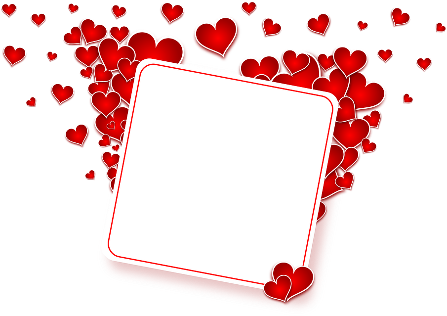 Valentines Heart Frame Signboard