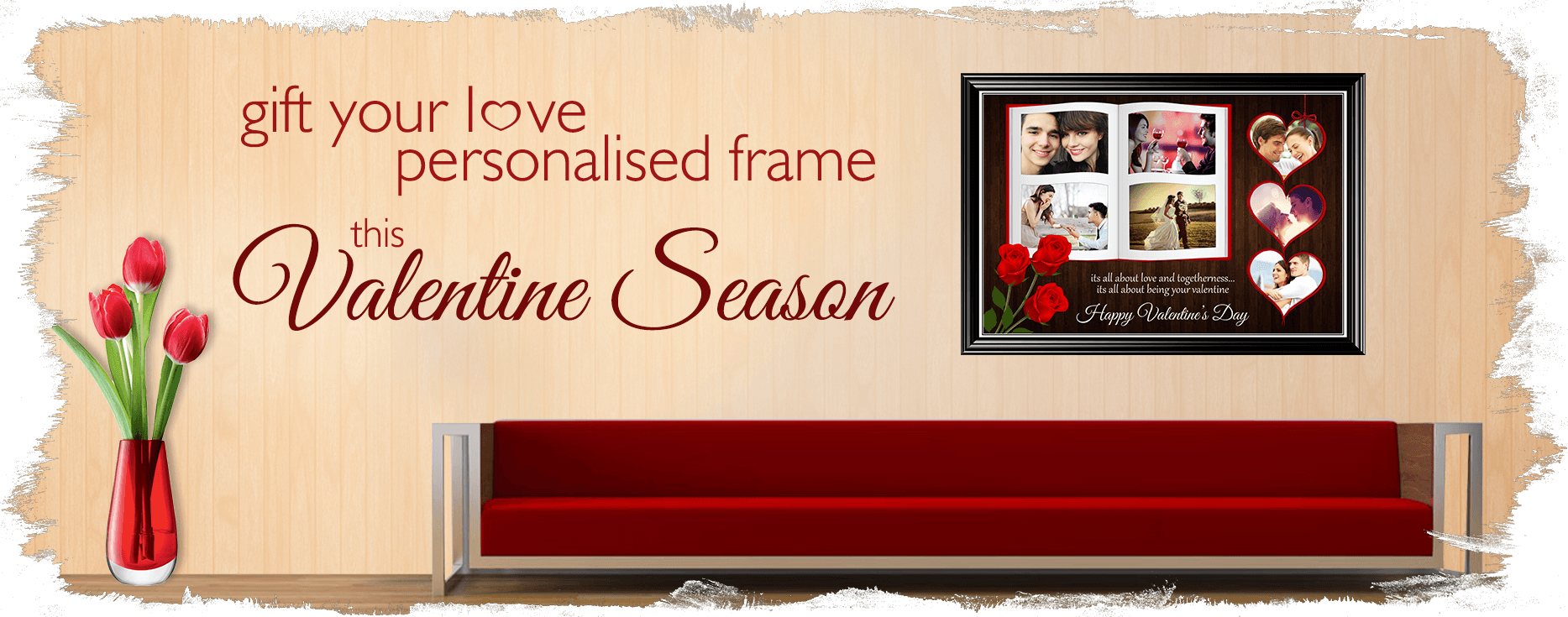 Valentines Personalized Photo Frame Advertisement