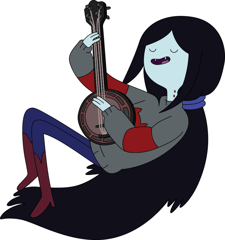 Vampire Character Playing Banjo