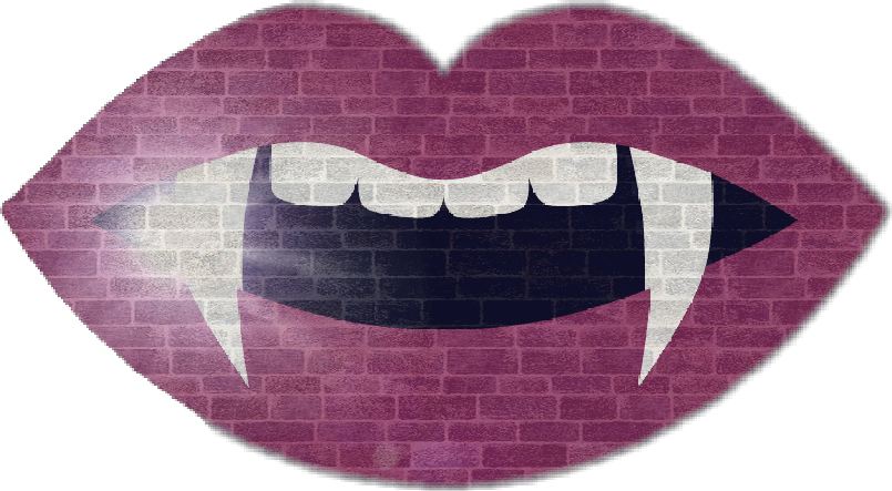 Vampire Lips Wall Art