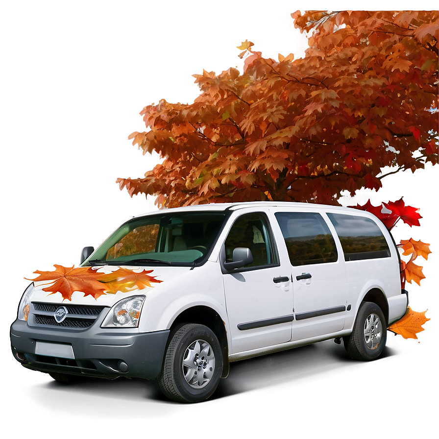 Van In Autumn Leaves Png 20