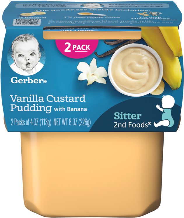 Vanilla Custard Pudding Banana Packaging