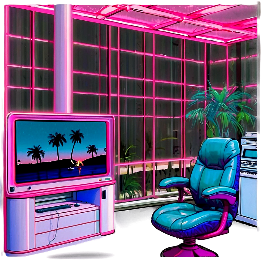 Vaporwave Aesthetic Room Png Sso94