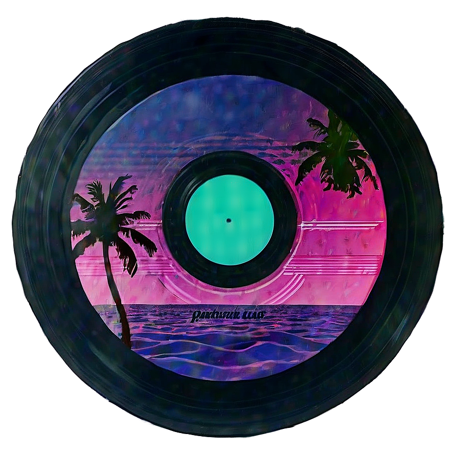 Vaporwave Vinyl Record Png Lem