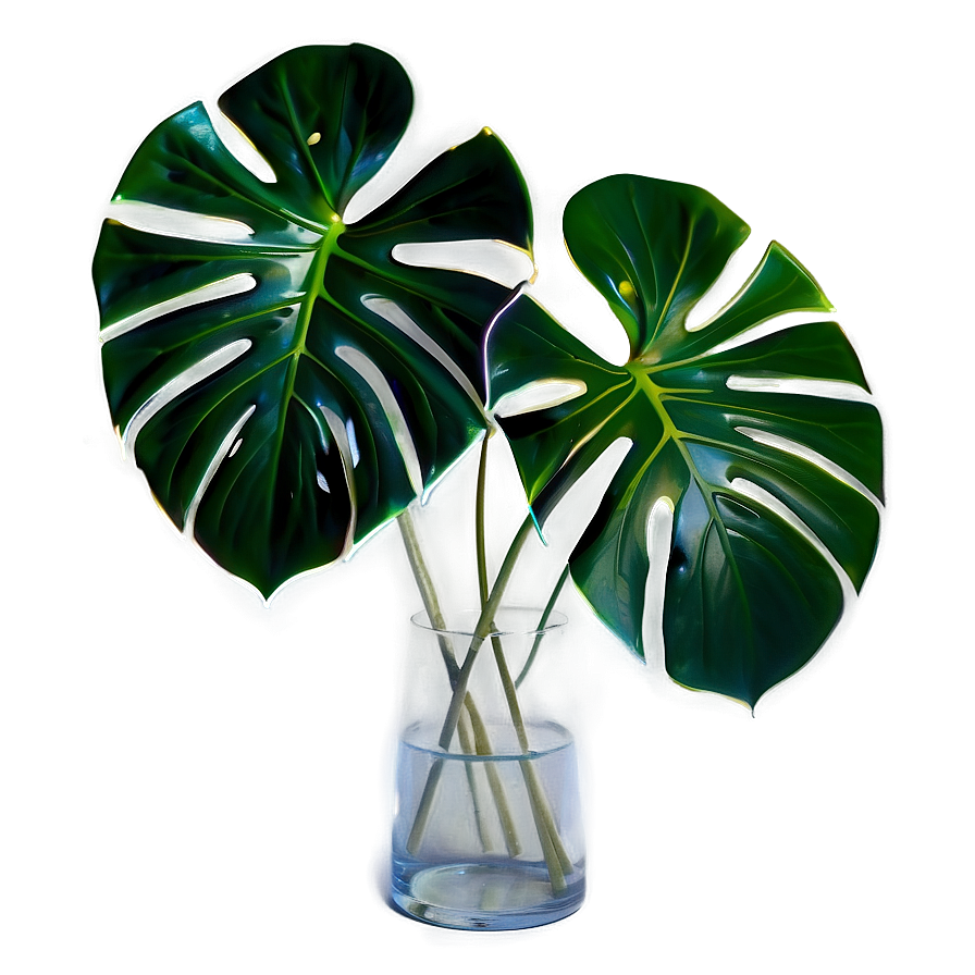 Variegated Monstera Plant Png Hqr