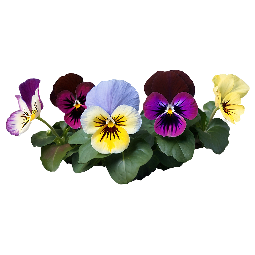 Variegated Pansy Png 18