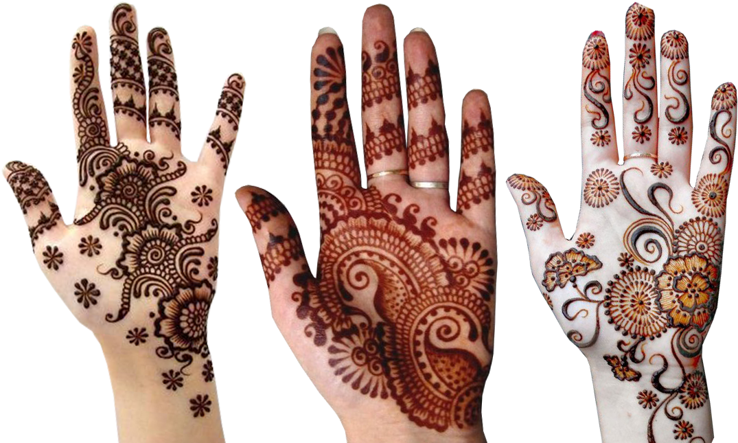 Variety_of_ Mehndi_ Designs_on_ Hands