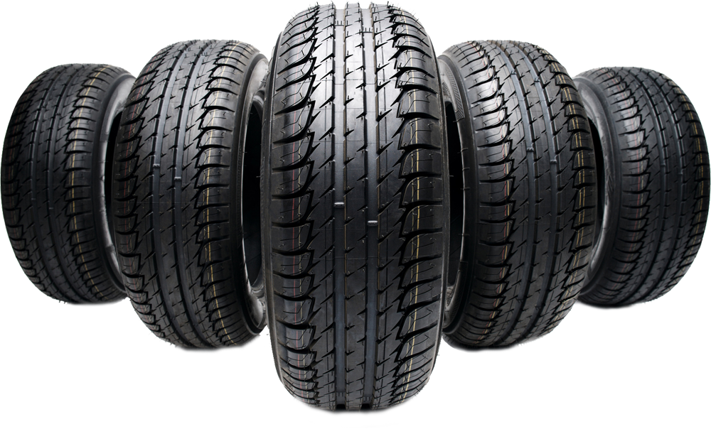 Varietyof Car Tyres Displayed