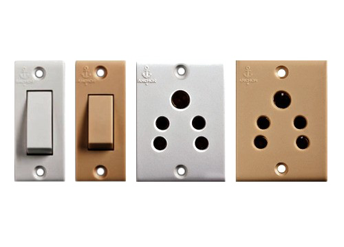 Varietyof Electrical Switchesand Sockets