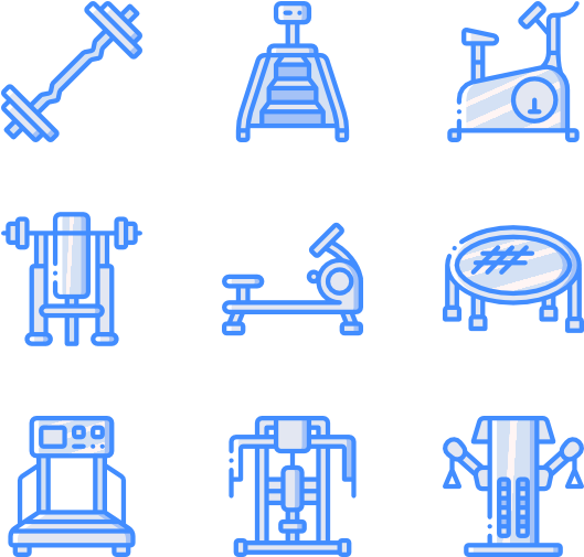 Varietyof Gym Equipment Icons