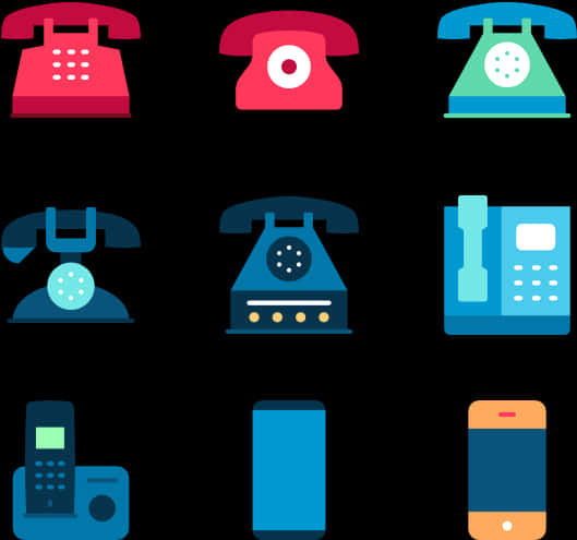 Varietyof Phone Icons Collection