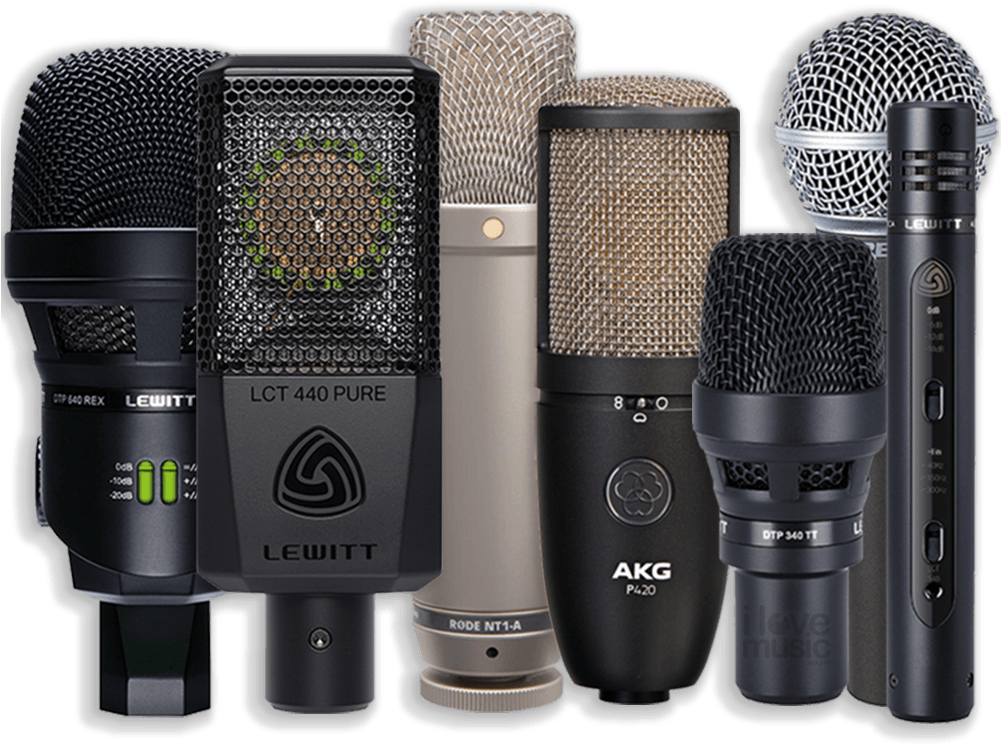 Varietyof Professional Studio Microphones