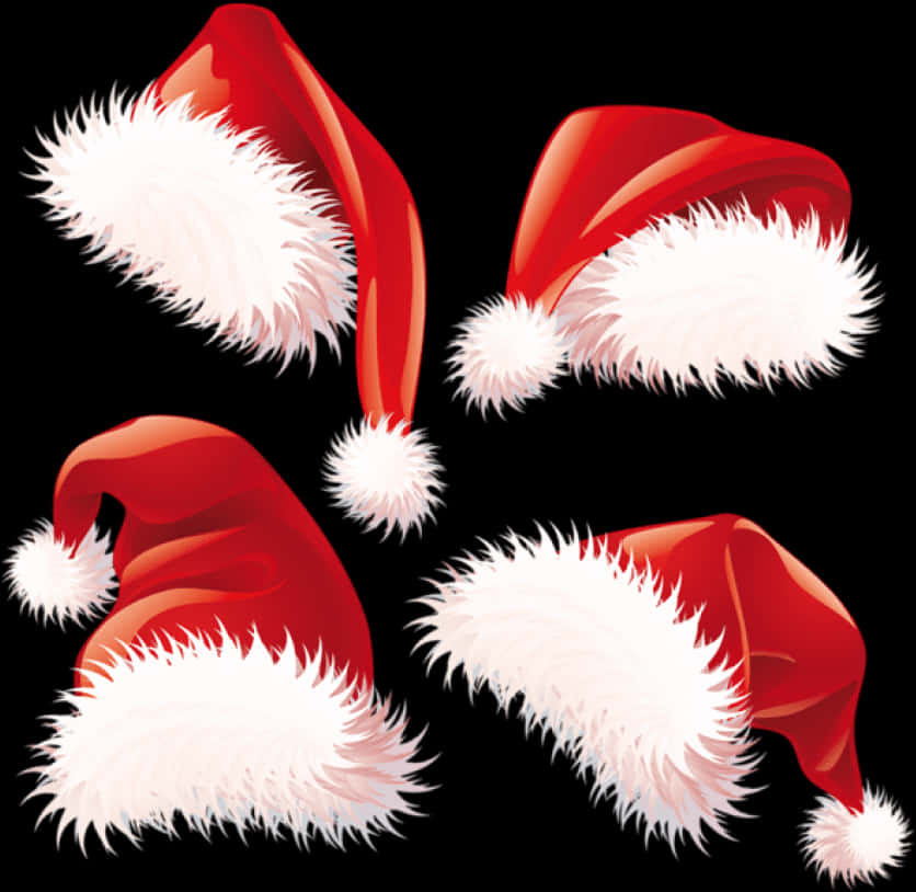 Varietyof Santa Hats