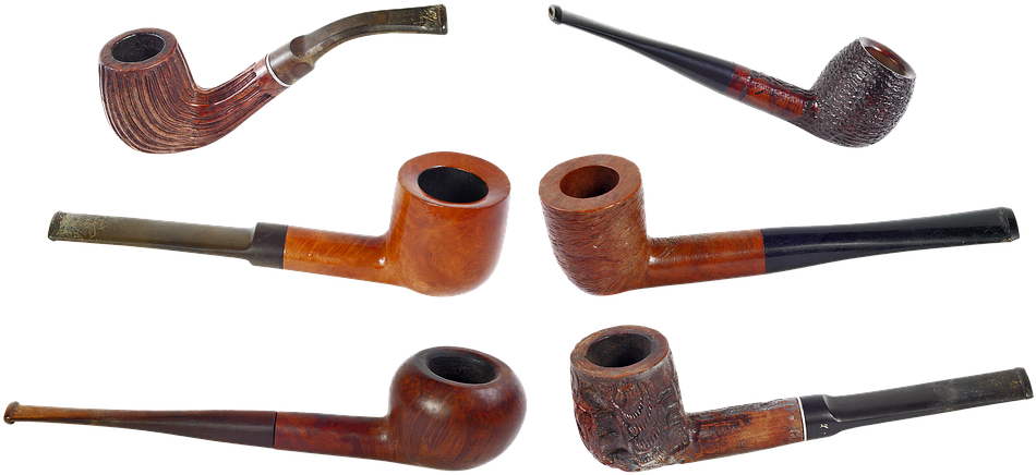 Varietyof Smoking Pipes