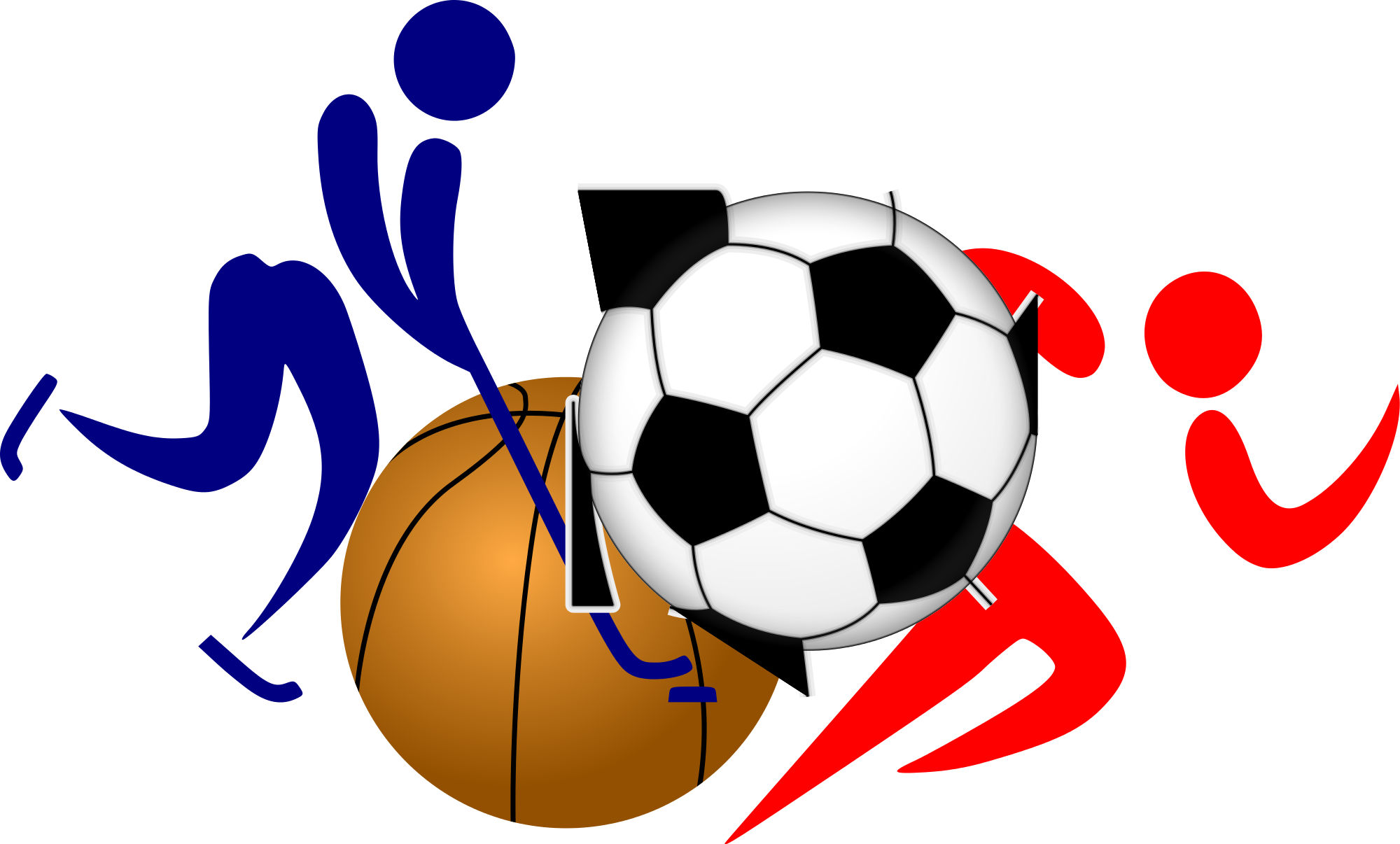 Various Sports Equipment Graphic