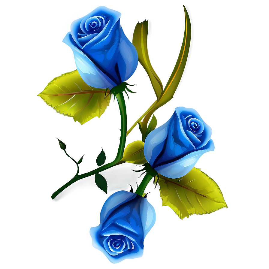 Vector Blue Rose Png Hkd