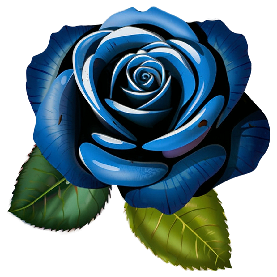 Vector Blue Rose Png Phy