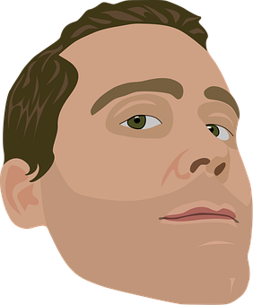 Vector Illustrationof Man's Face