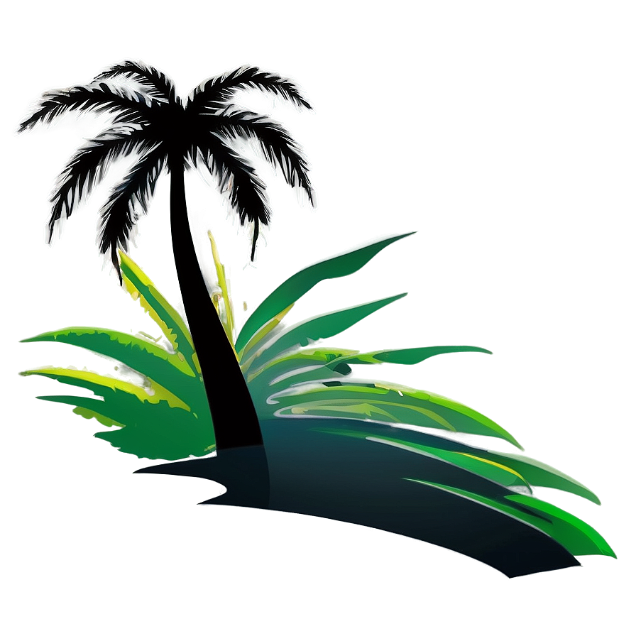 Vector Palm Tree Silhouette Png Okd67