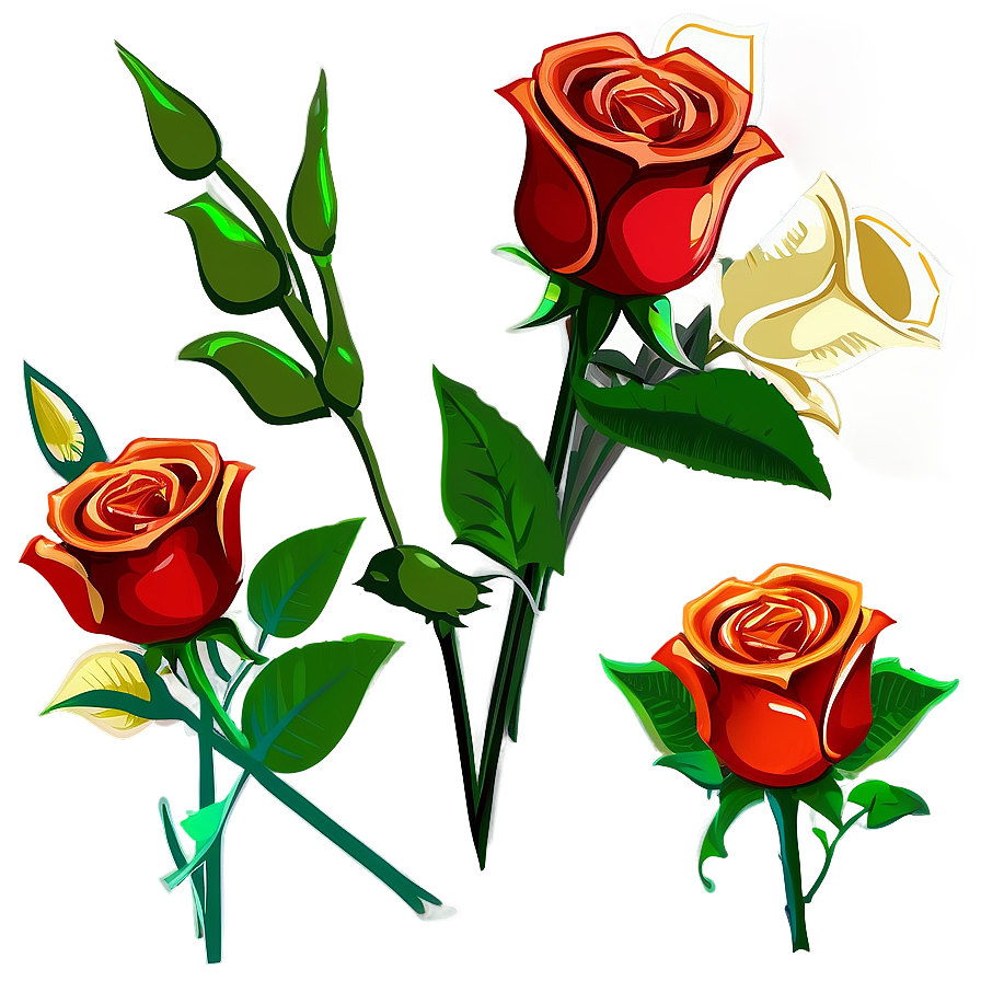 Vector Rose Bouquet Png Mfo67